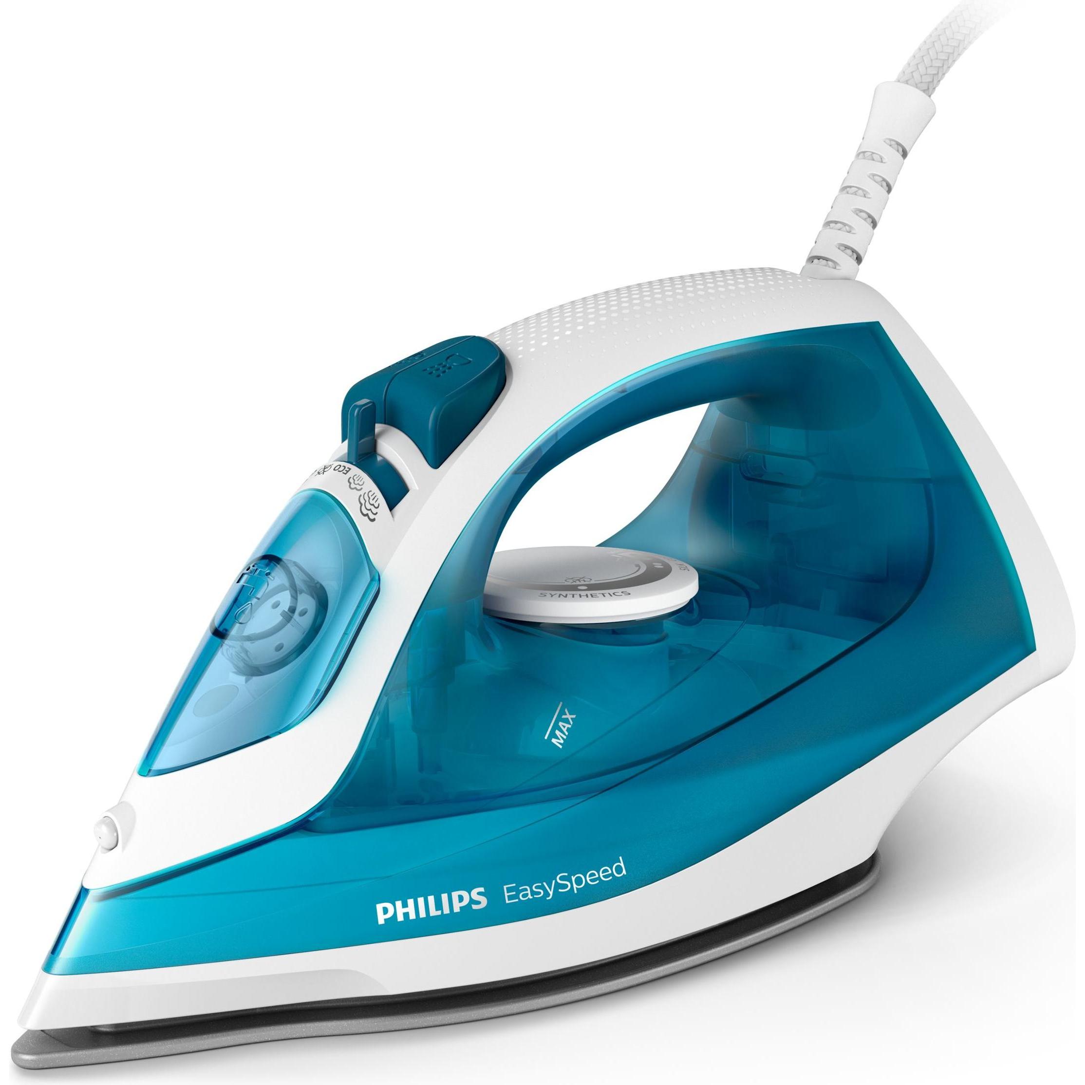 Philips iron GC1750/20, Bügeleisen, Blau, Weiss