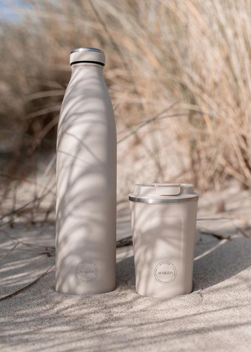 Image du produit Aya & Ida - Drinking Bottle - Thermosfles - waterfles - 1000ml - CREAM BEIGE (A9416) (1 l)
