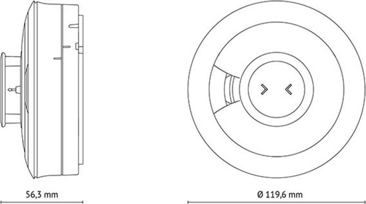 Actual product image Ei Electronics Funk-Wärmewarnmelder