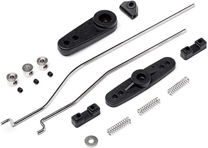 Maverick Set di corna del servo e leveraggio dell'acceleratore (Blackout MT)