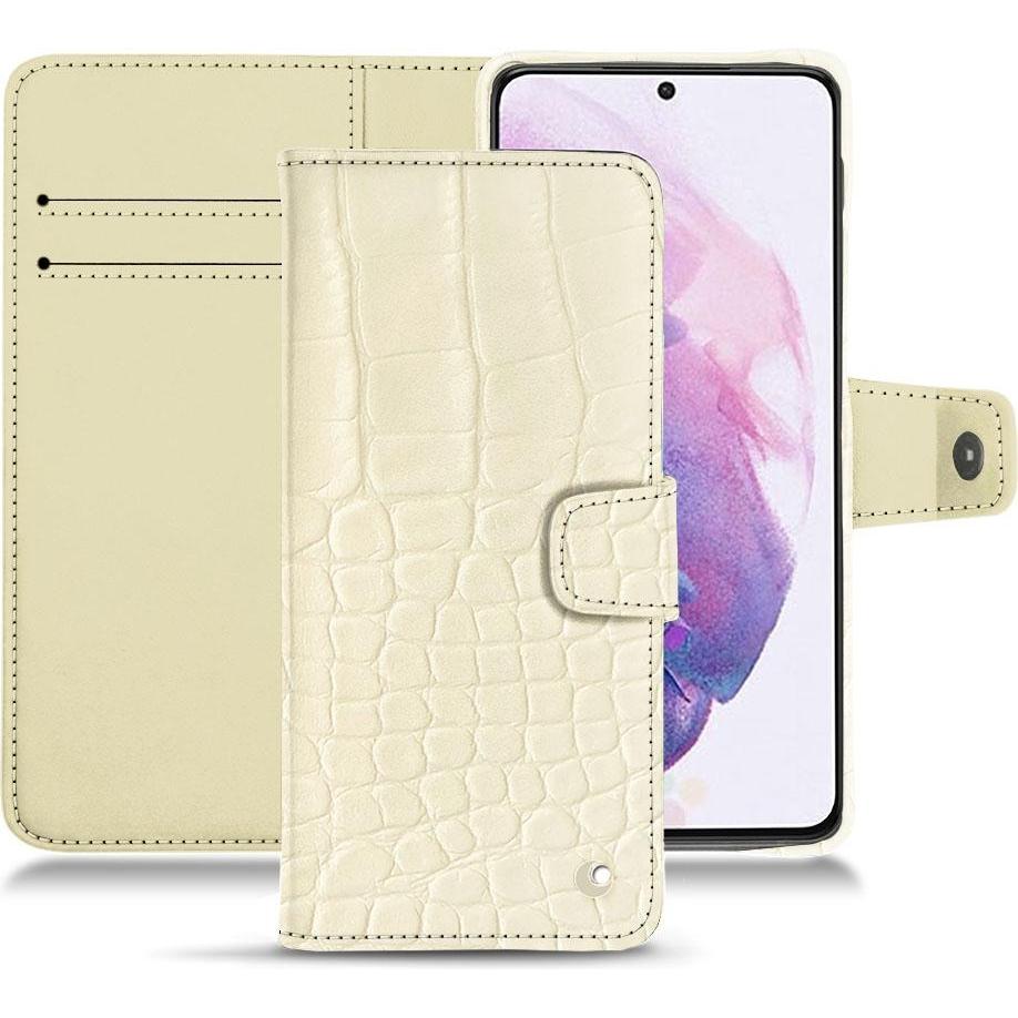 Thumbnail - Noreve Lederschutzhülle Wallet (Samsung Galaxy S21+), Smartphone Hülle, Weiss