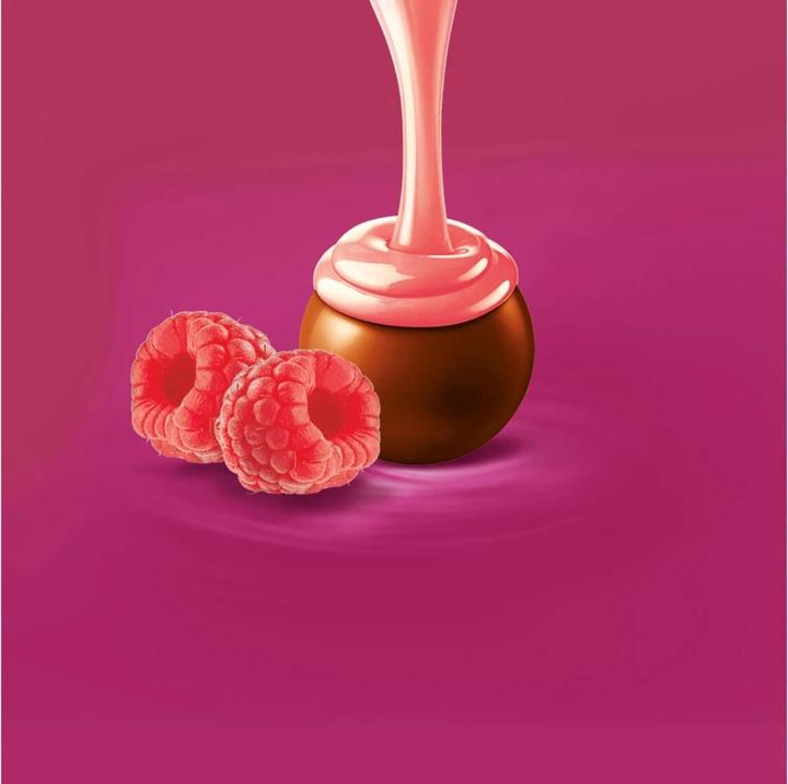 Actual product image Lindt Lindor balls raspberry & cream (200 g)