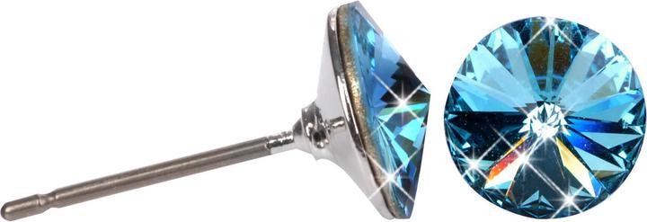 Levien Rivoli Aquamarine fine stud earrings (L)