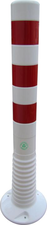 Productafbeelding HP Autozubehör Slagboom TPU wit/rood Ø 80 mm om vast te schroeven w.bevestigingsmateriaal Hoogte boven vloer 750 mm