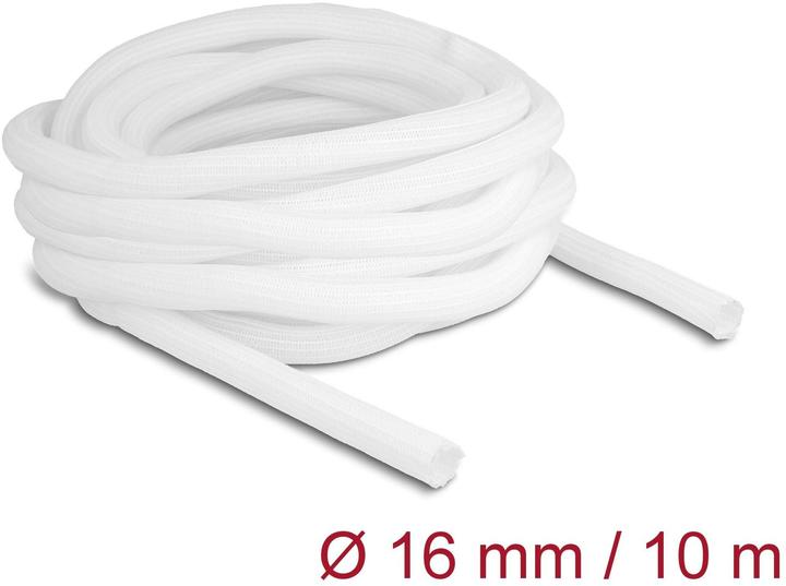 Immagine prodotto Delock Tubo intrecciato a chiusura automatica 10 m x 16 mm bianco (Tubo cavi, 1000 cm)