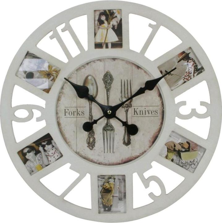 Safe Wanduhr mit Fotorahmen (40 cm)