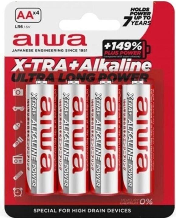 Actual product image Aiwa X-TRA+ (4 pcs., AA)