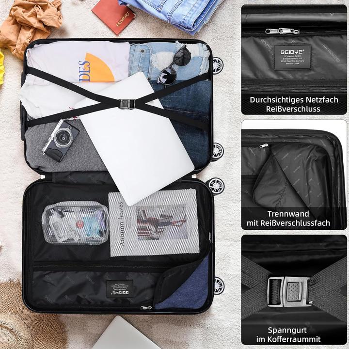 Actual product image Beibye 2048 Hartschalenkoffer mit Zwillingsrollen (115 l)