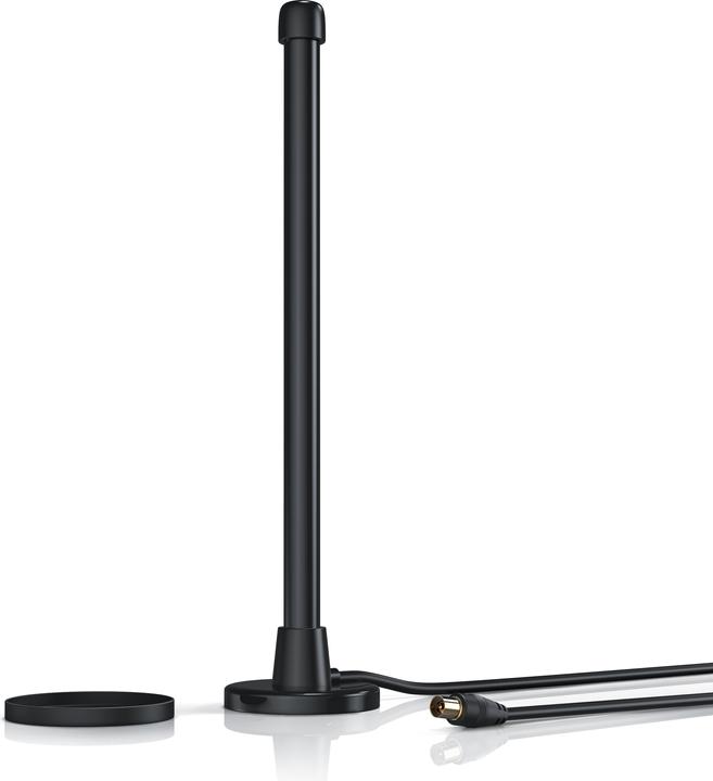 Aplic DVB-T2 digital antenna, rod antenna with magnetic base, 6 dBi, high reception performance, DVB T2 (Monopole antenna, 6 dB, DVB-T / -T2)
