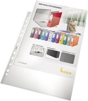 Bene Pochette A4 0,14mm ouverte en haut Polypropylène transparent 25 pcs/paquet (A4, 25x)