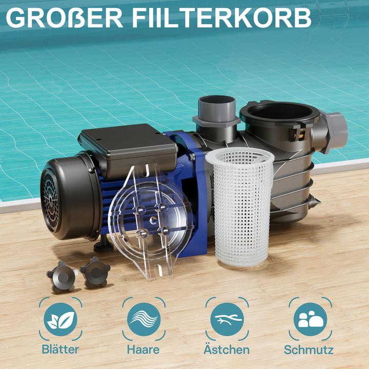 Produktbild Wiltec Schwimmbadpumpe (Durchlaufpumpe)