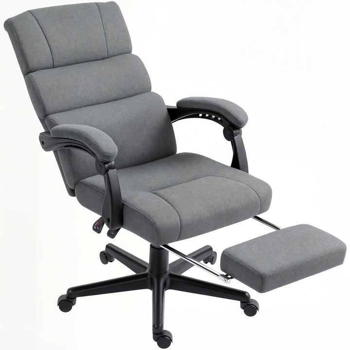Produktbild Homcom Bürostuhl Polyester Dunkelgrau