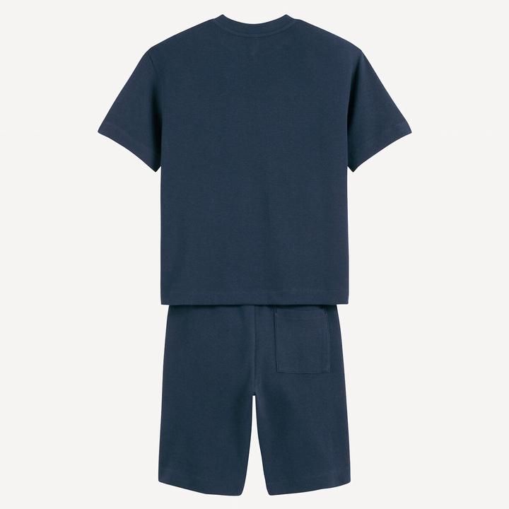 Actual product image La Redoute Collections Set aus T-Shirt und Shorts aus Wabenstoff (164)