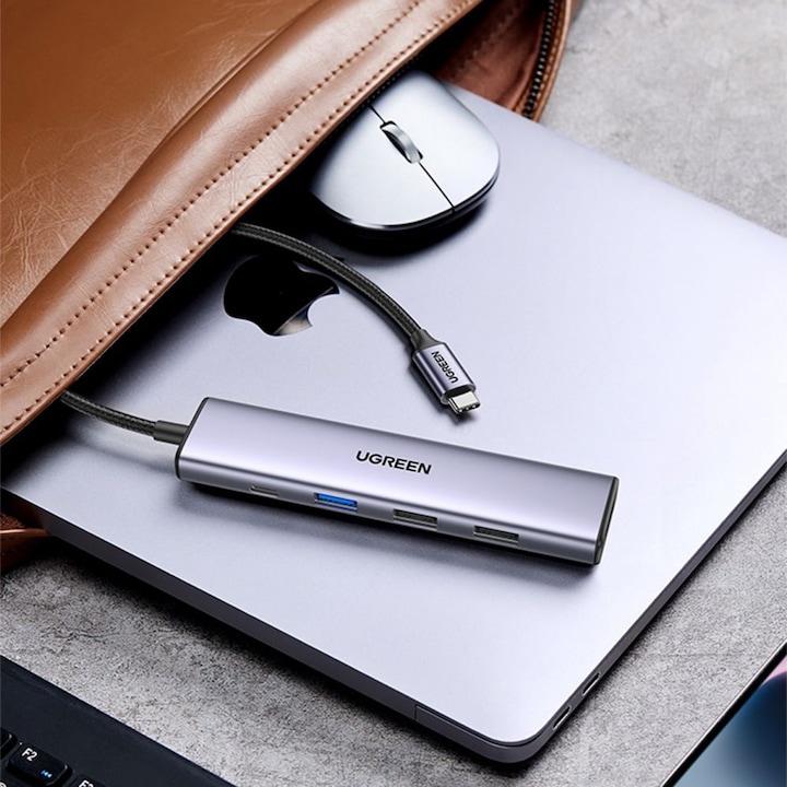 Actual product image Ugreen Adapteris Hub CM478 (USB-C, 5 Ports)