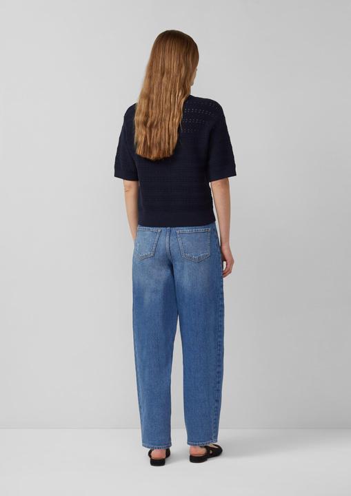 Produktbild s.Oliver Strickpullover Ajour-Pullover mit Halbarm (42)