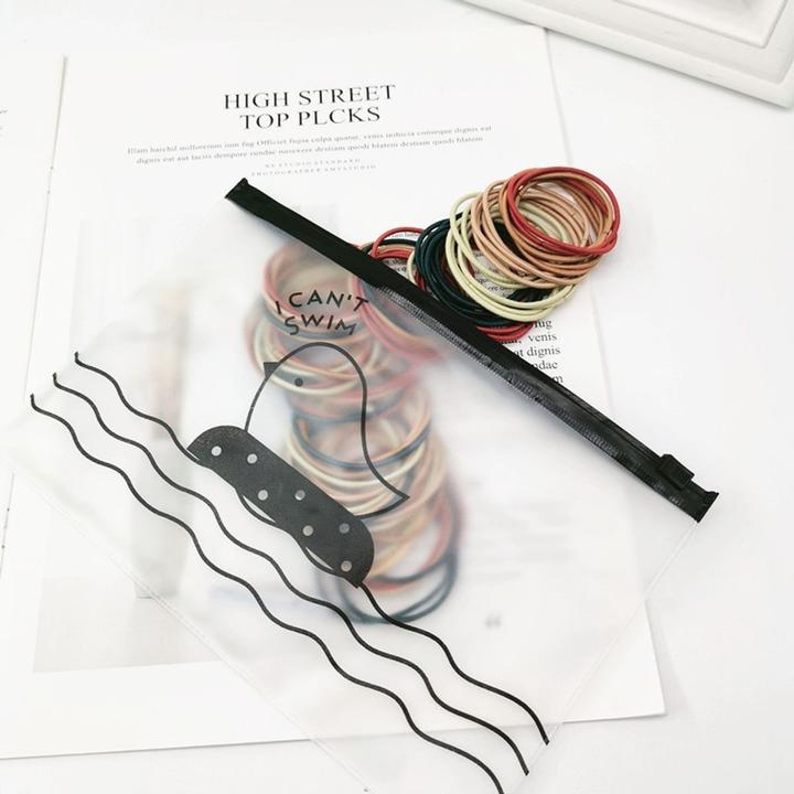 Actual product image König Design 100x hair ties hair band colourful braid hair ties piece black elastic ladies (Hair tie)