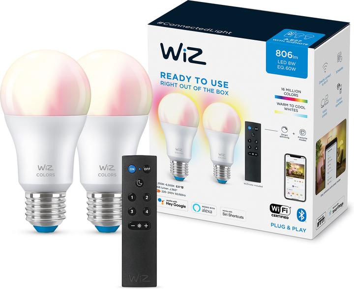 Actual product image WiZ 8720169074972 (E27, 806 lm, 2x)