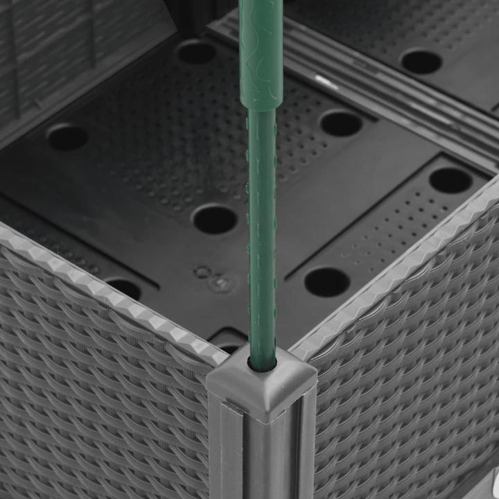 Image du produit vidaXL Pflanzkübel mit Rankgitter PP