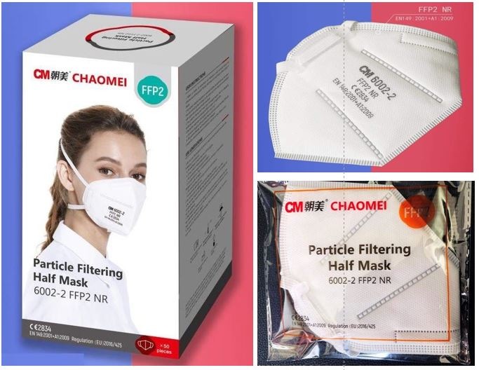 Produktbild CM Chaomei FFP2 Schutzmasken mit elastischen Kopfbänder (12 x)