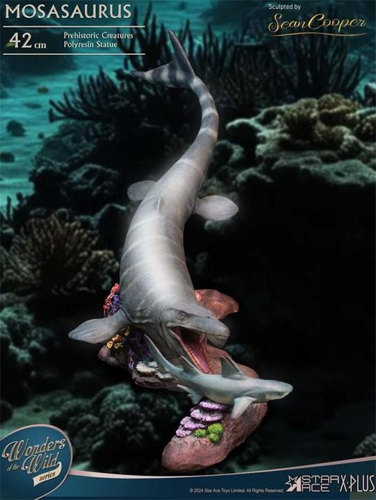Produktbild Star Ace Toys Wonders of the Wild Statue Mosasaurus (DX) 42 cm