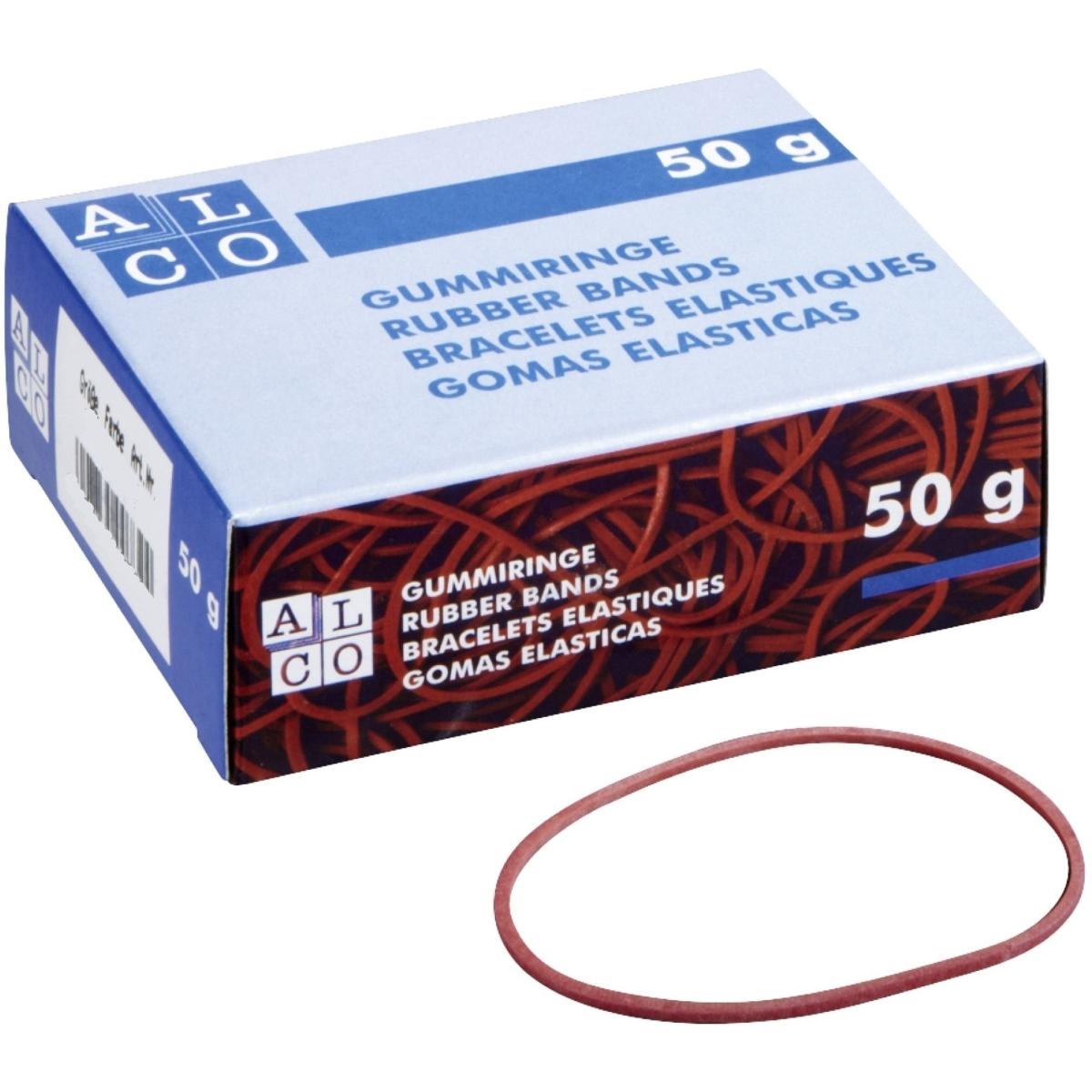 Alco, Gummiband, Gummiring Naturkautschuk 100mm sortiert 50g (1 Stk.)
