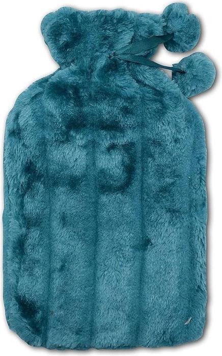 Produktbild Life Wärmflasche Fellbezug Grün 1.8L (1.80 l, Bettflasche mit Bezug)