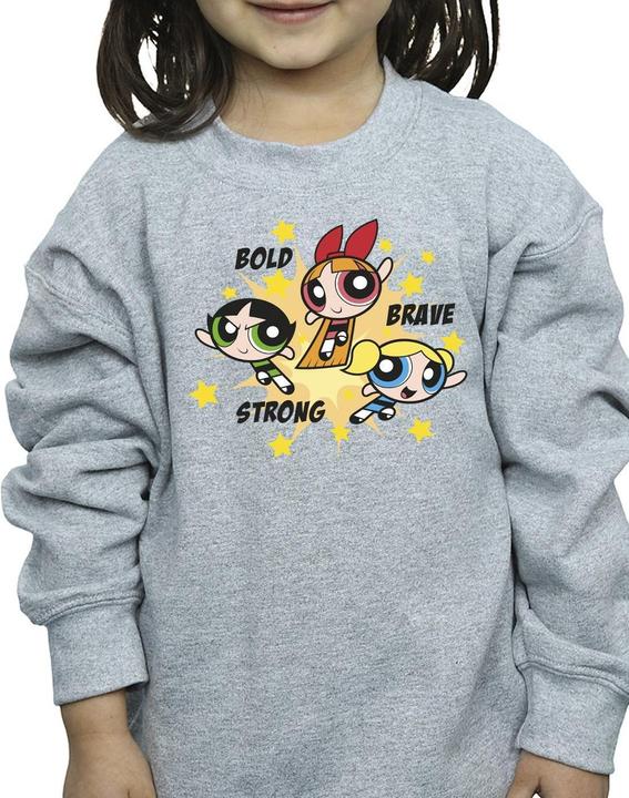 Produktbild The Powerpuff Girls Girls Bold Brave Strong Sweatshirt Mädchen (128)