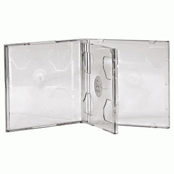 Actual product image Hama CD Double Box 5-pack Transparent Jewel Case