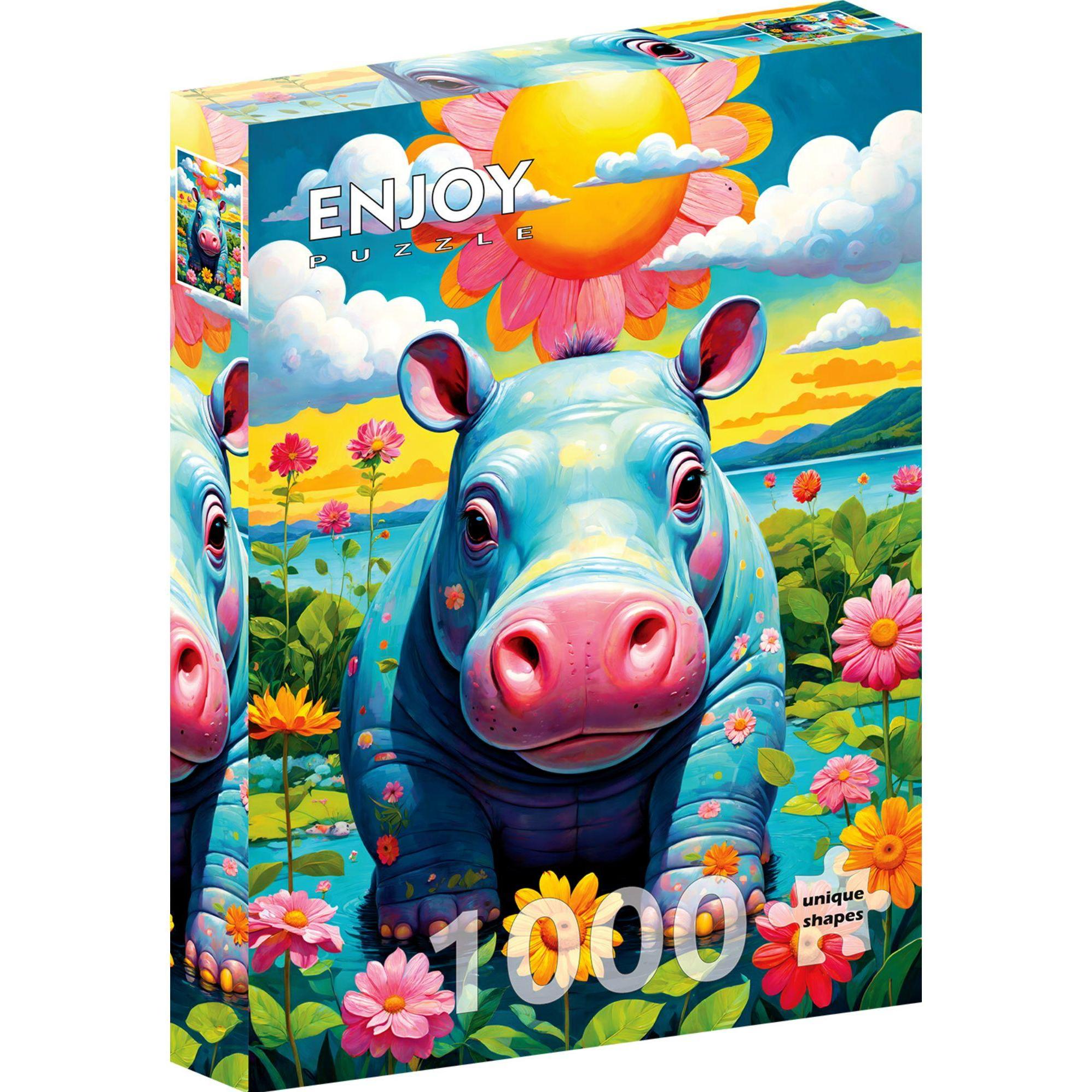 Enjoy Puzzle Puzzle 1000 Teile - Sunny Hippo (1000 Teile)