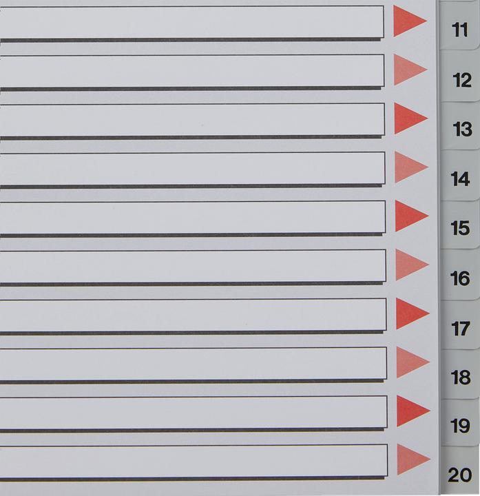 Actual product image Esselte Plastic register