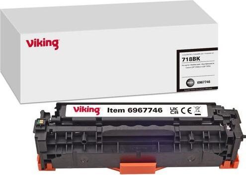 Actual product image Viking Toner Cartridge Compatible Canon 718BK Black (Y)