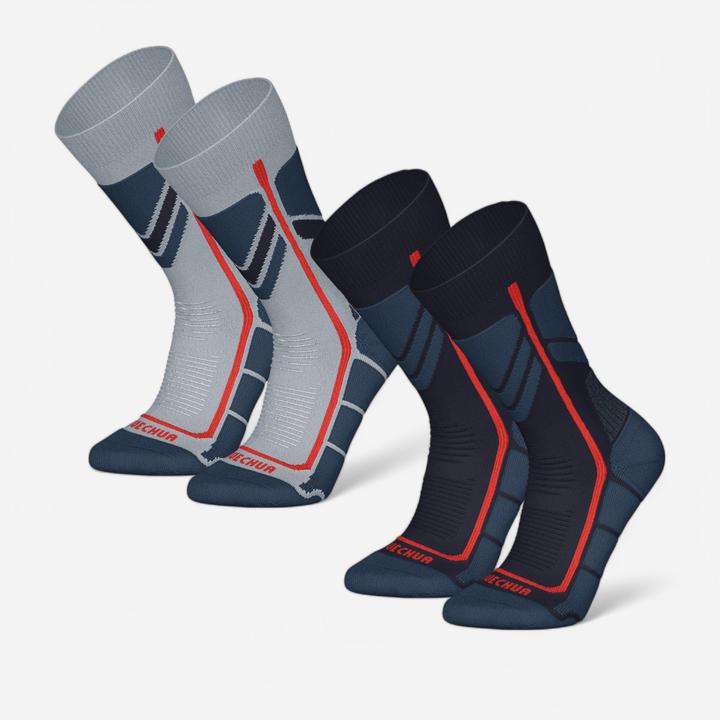 Immagine prodotto Quechua Calze da trekking per bambini, calde e semi-alte per l'escursionismo invernale - SH500 Mountain 2 (Confezione da 2, 31 - 34)