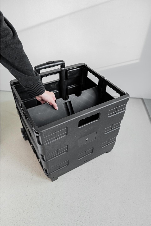 Actual product image Edi Baur Foldable trolley box Caddy, 45 L (35 kg)