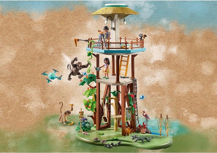 Produktbild Playmobil Forschungsturm mit Kompass (71008, Playmobil Wiltopia)