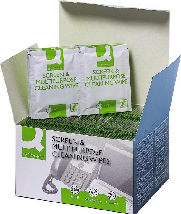 Q-Connect Multi-purpose cleaning wipes individually packed (100 x)