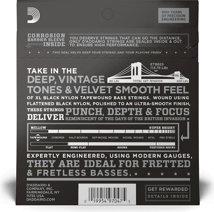 Produktbild D'Addario ETB92S (4x, Gitarre, 0.05")