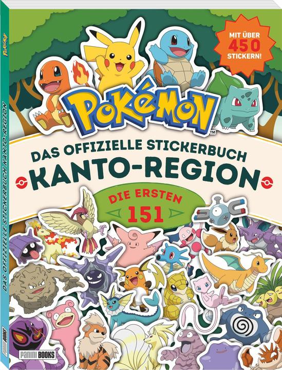 Actual product image Panini Pokémon: Das offizielle Stickerbuch Kanto-Region - Die ersten 151 (450 Sticker)