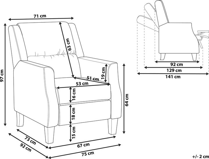 Actual product image Beliani Glianis Išsklaidytas gelsvai pilkas EGERSUNDAS