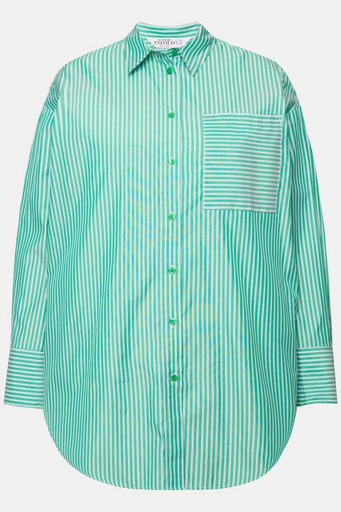 Immagine prodotto Studio Untold Camicia dal taglio oversize con righe, collo da camicia e maniche lunghe (54)