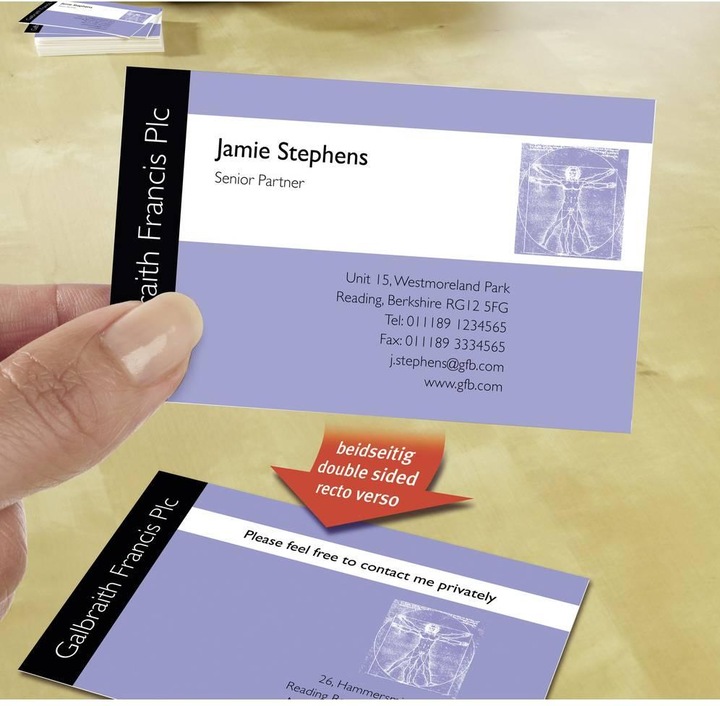 Actual product image Avery Premium Business Cards (260 g/m², 200 x, A4)
