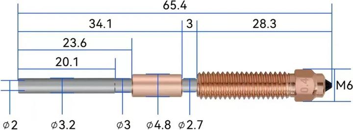 Produktbild Creality 0.2mm Unicorn Düse Quick Swap Nozzle (Zubehör)