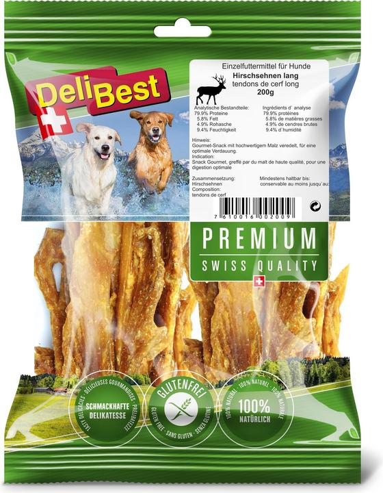 Image du produit DeliBest Tendons de cerf Long (Adulte, 1 pcs, 200 g)