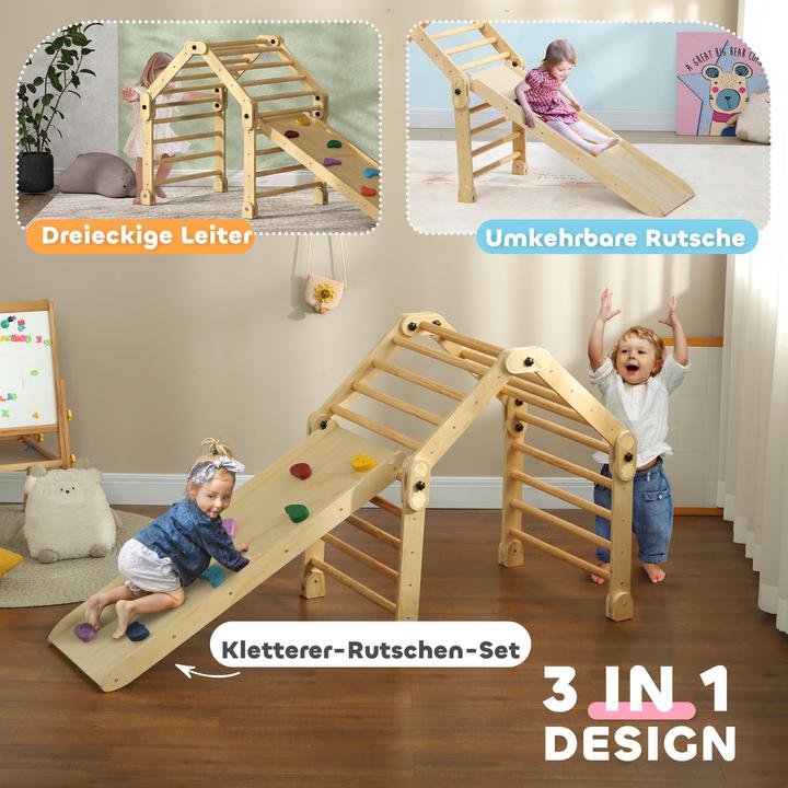 Produktbild Aiyaplay Klettergerüst Kiefernholz, Mehrschichtenplatte Mehrfarbig