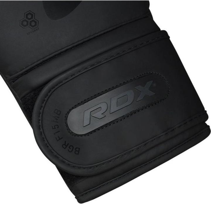 Actual product image Rdx Boxing Glove F15 Matte Black-12Oz (12 OZ)