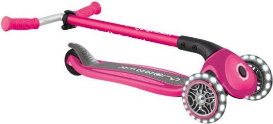 Actual product image Globber MASTER LIGHTS 3-Wheel Scooter - Fuchsia (663-110)