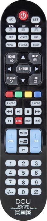 Image du produit DCU Tecnologic Télécommande Universelle De Télévision (Télécommande universelle, Infrarouge)