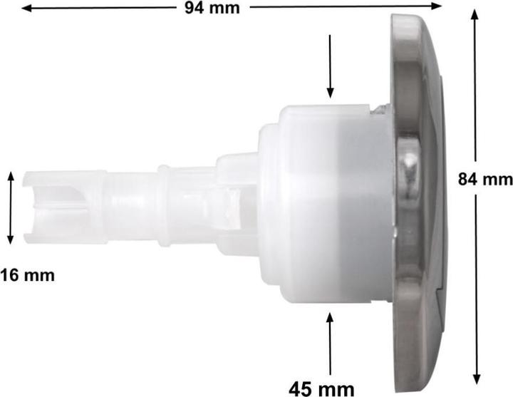 Image du produit Wellis Buse 3" - 1 trou directionnel gris clair (Tube de grenaillage)