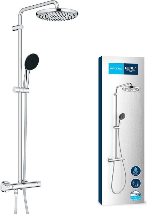 Produktbild Grohe Vitalio Start System 250 Duschsystem mit Thermostatbatterie und Vitalio Start 110 Handbrause, inkl.