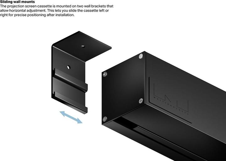 Image du produit Multibrackets Écran de projection motorisé M 200x112, noir (90", 16:9)