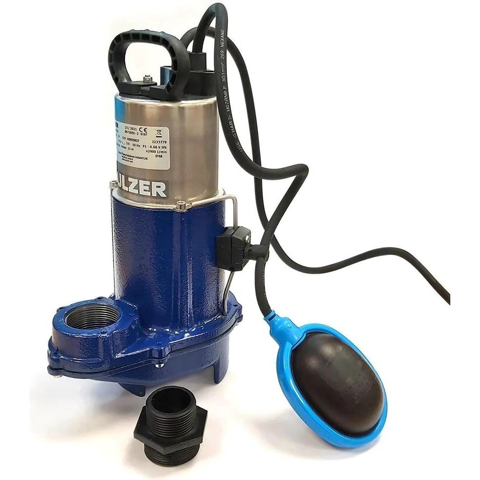 Sulzer, Pompa da giardino, 1399105 ABS MF154 WKS Abwasserpumpe mit Schwimmer 12 m3/h